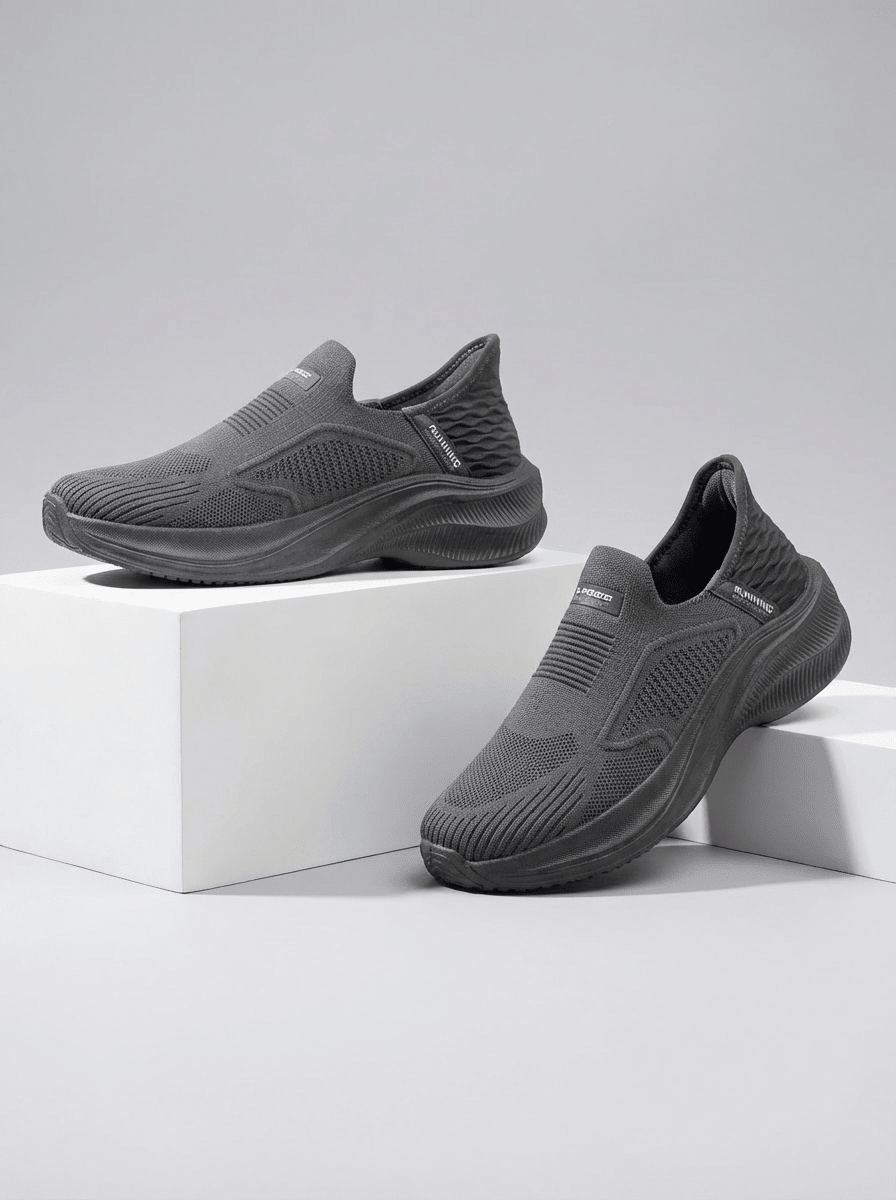 Stylish Star Runner Gym Shoes - BlackBole