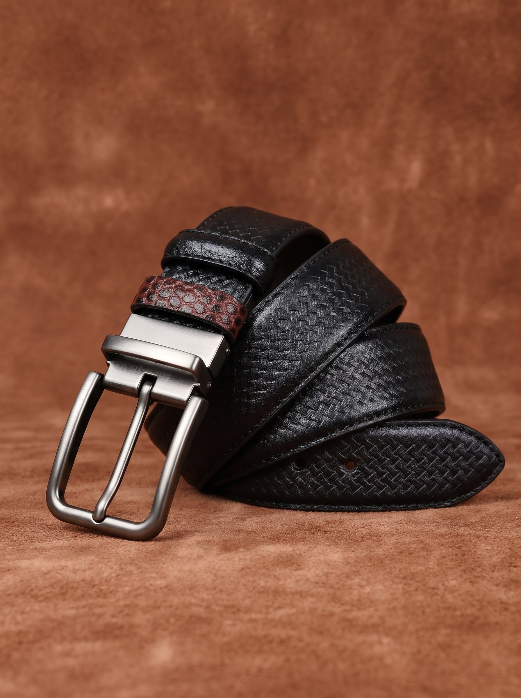 Vincero Duo Leather Belt - BB0785 - BlackBole