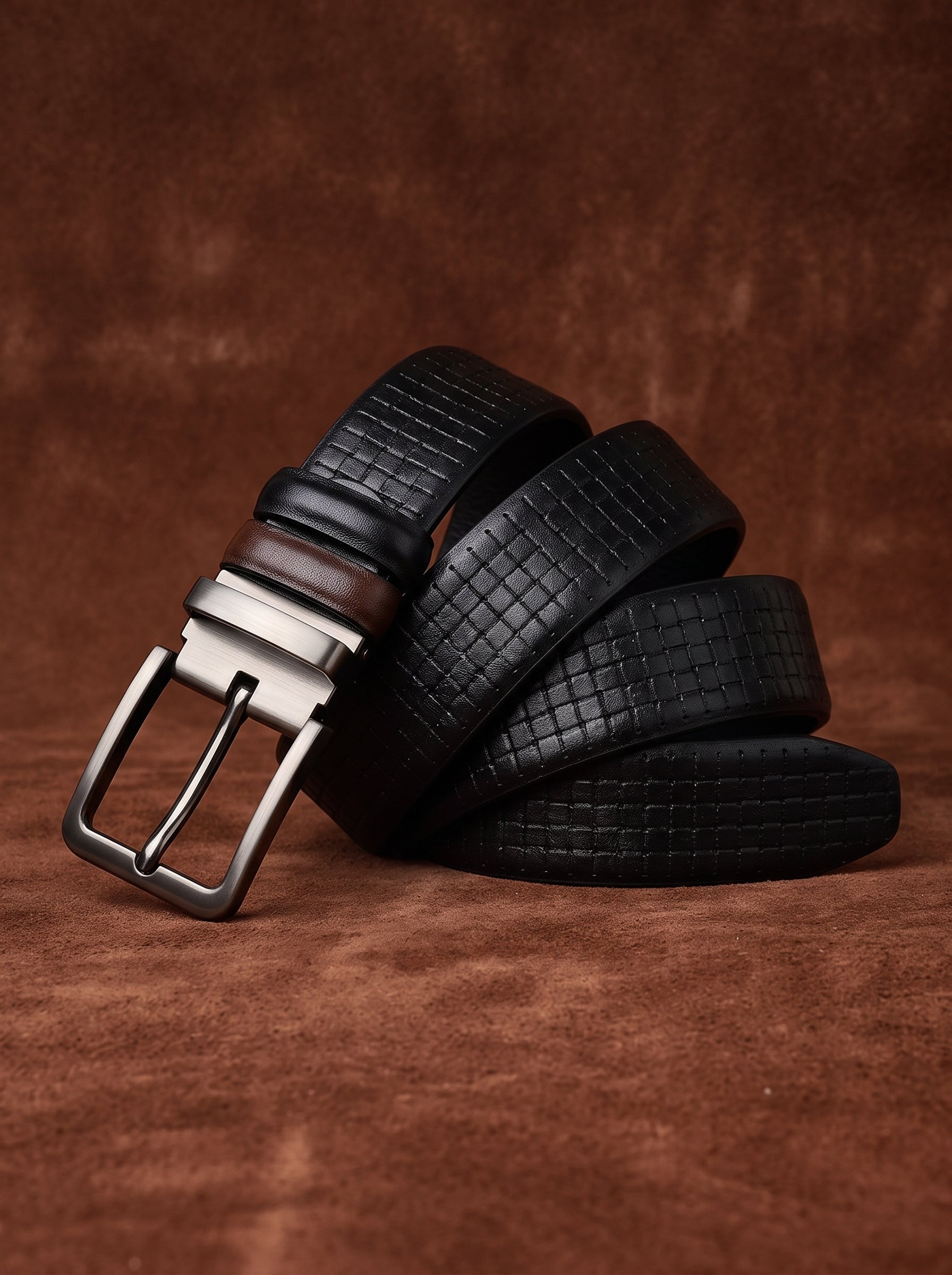 Vincero Duo Leather Belt - BB0879 - BlackBole