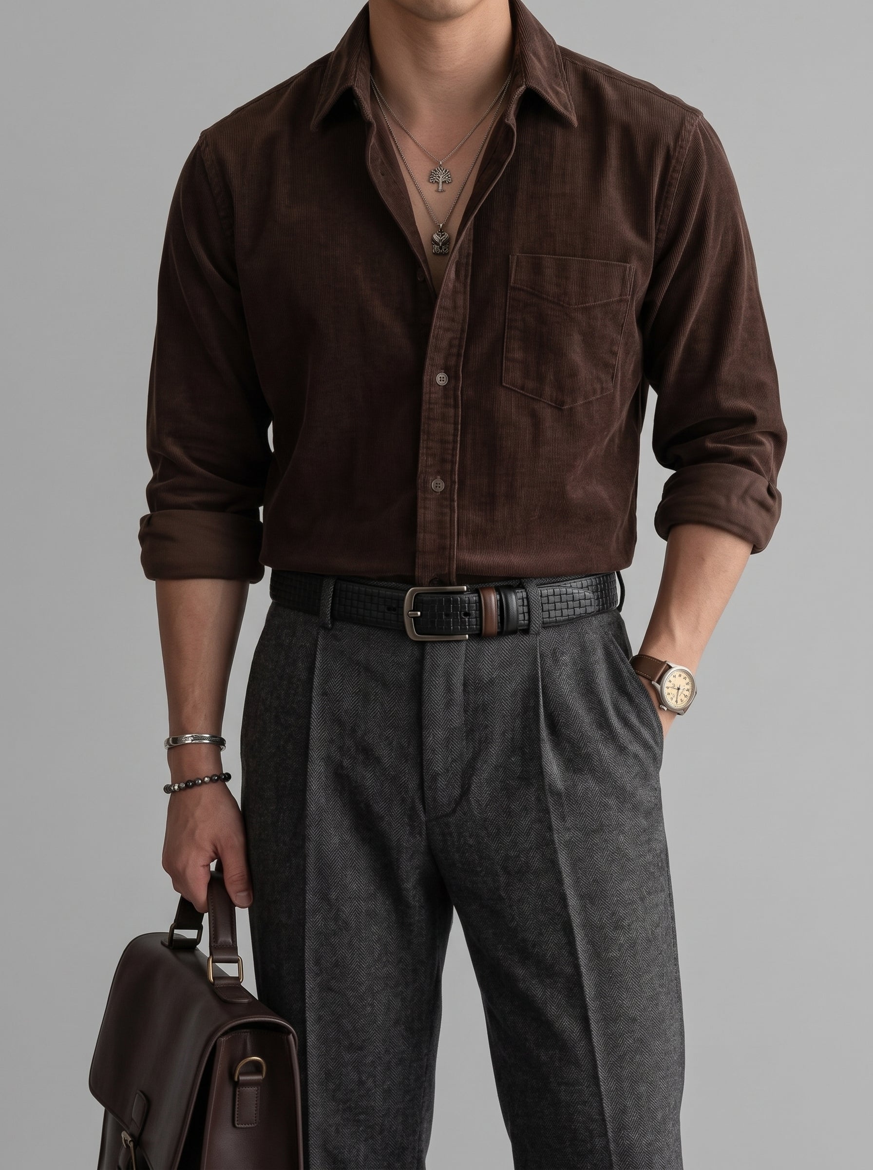 Vincero Duo Leather Belt - BB0879 - BlackBole