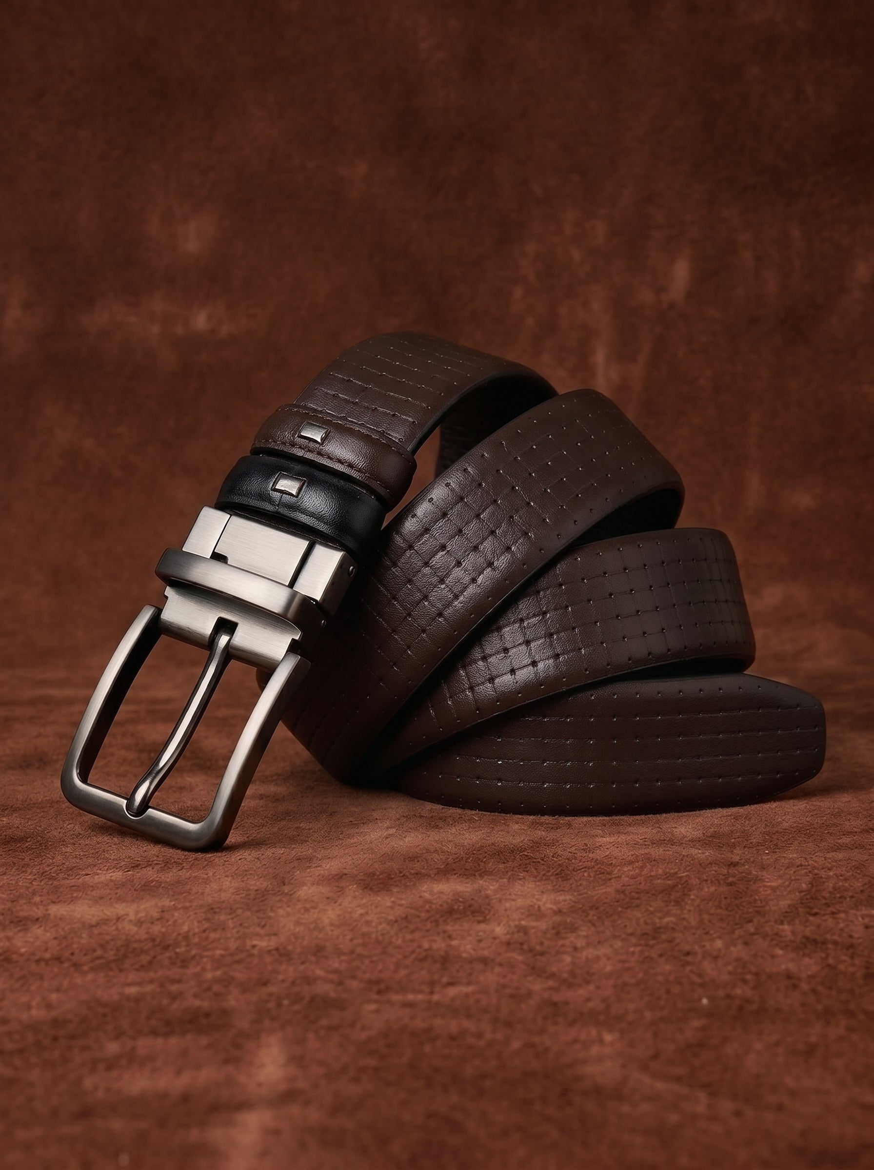 Vincero Duo Leather Belt - BB0879 - BlackBole